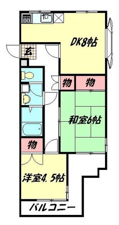 奈良町ハイツの物件間取画像